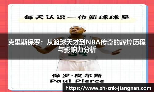 克里斯保罗：从篮球天才到NBA传奇的辉煌历程与影响力分析